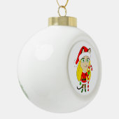 een kerstmeisje keramische bal ornament (Links)