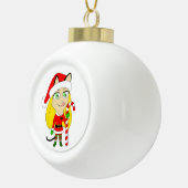 een kerstmeisje keramische bal ornament (Rechts)