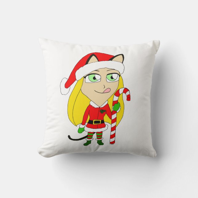 een kerstmeisje kussen (Voorkant)