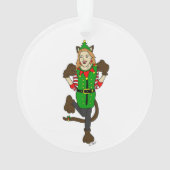 een kerstmeisje ornament (achterkant)