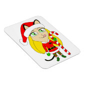 een Kerstmis chibi katgirl Magneet (Rechterzijde)