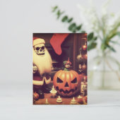 Een Kerstmis Halloween Horror Briefkaart (Staand voorkant)