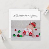 Een Kerstmis Paten Voorstel Baby Met Luier Kaart (Voorkant / Achterkant in situ)