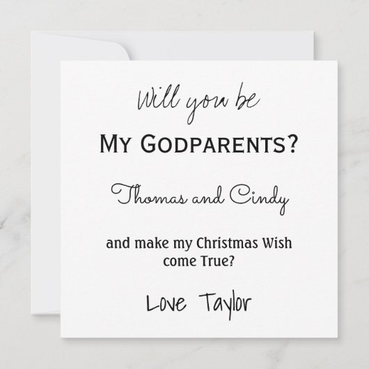 Een Kerstmis Paten Voorstel Baby Met Luier Kaart (Achterkant)