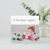 Een Kerstmis Peetouders Voorstel Baby Met Luier Kaart (Staand voorkant)