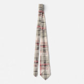 Een Kerstmis Tartan Bloem Ontwerp Serie #15 Stropdas (Achterkant)