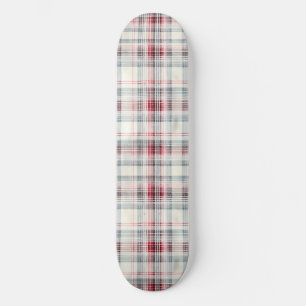 Een Kerstmis Tartan Bloem Ontwerp Serie #24 Persoonlijk Skateboard