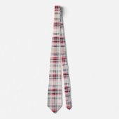 Een Kerstmis Tartan Bloem Ontwerp Serie #24 Stropdas (Voorkant)