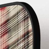 Een Kerstmis Tartan Bloem Ontwerp Serie #2 Pickleball Paddle (Links Detail)
