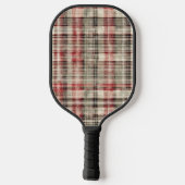 Een Kerstmis Tartan Bloem Ontwerp Serie #2 Pickleball Paddle (Achterkant)