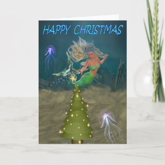 Een Kerstmismeermin Feestdagen Kaart