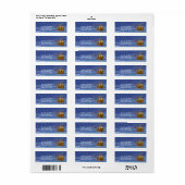 Eén kerstnacht retour adreslabels etiket (Full Sheet)