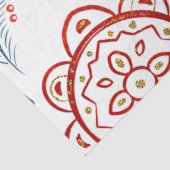 Een kerstontwerp uit de Noordse Tegel 17 Tissuepapier (Detail)