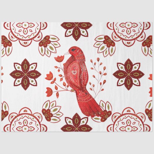 Een kerstontwerp uit de Noordse Tegel 20 Tissuepapier (Voorkant)