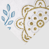 Een kerstontwerp uit de Noordse Tegel 21 Tissuepapier (Detail)