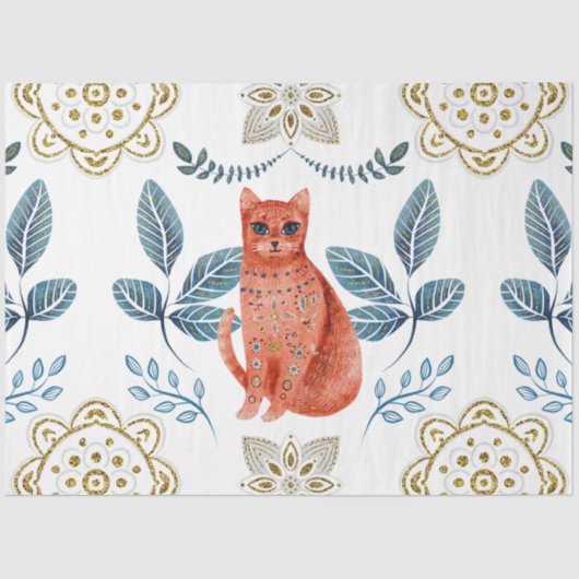 Een kerstontwerp uit de Noordse Tegel 21 Tissuepapier (Voorkant)