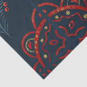 Een kerstontwerp uit de Noordse Tegel 26 Tissuepapier (Detail)