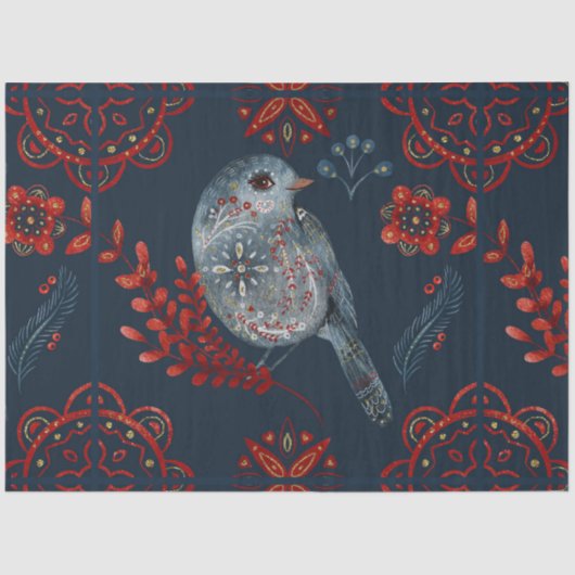 Een kerstontwerp uit de Noordse Tegel 26 Tissuepapier (Voorkant)