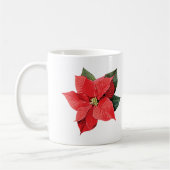Eén Kerstpoinsettia Koffiemok (Links)