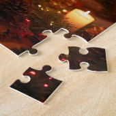 Een kerstpuzzel legpuzzel (Zijkant)