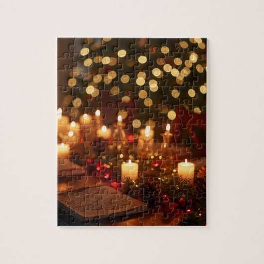Een kerstpuzzel legpuzzel (Verticaal)