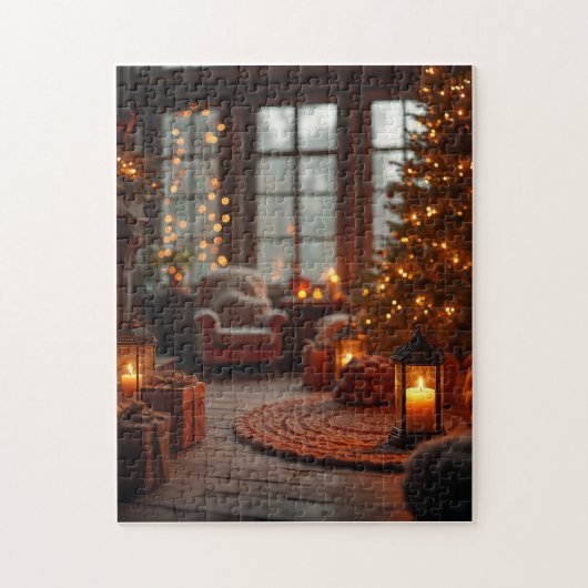 Een kerstpuzzel legpuzzel (Verticaal)