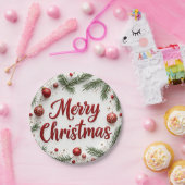 Een kerstrond bord (Feest)