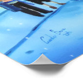 Een kerstscène met scrolloge Winter Poster (Hoek)