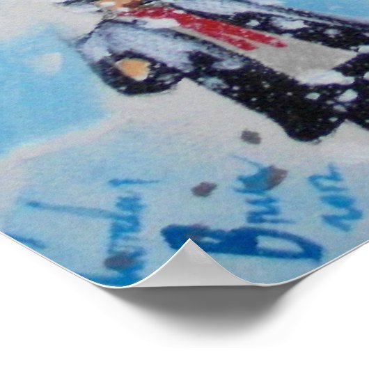 een kerstscroller en drie spoken poster (Hoek)