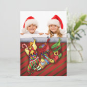 Een kerststop vol dromen fotokaart feestdagenkaart (Staand voorkant)