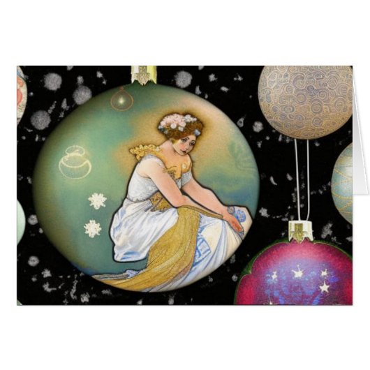 Een kerstsympathiekaart met uw woorden (Voorkant Horizontaal)