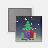 Een kersttafereel magneet (Voorkant / Achterkant)