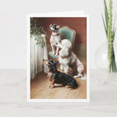 Een kerstTreat Carl Reichert Feestdagen Kaart (Voorkant)