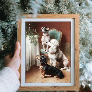 Een kerstTreat Dogs Carl Reichert Poster