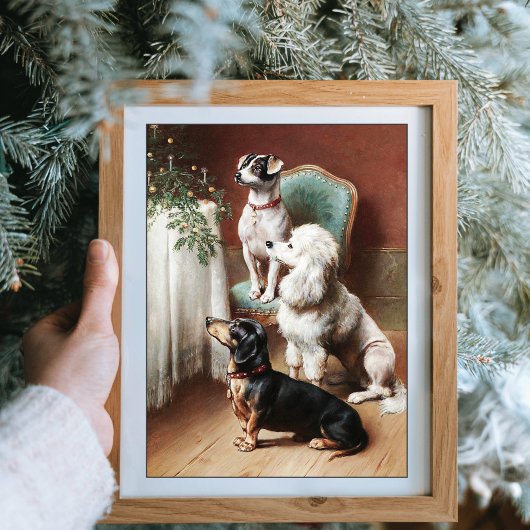 Een kerstTreat Dogs Carl Reichert Poster