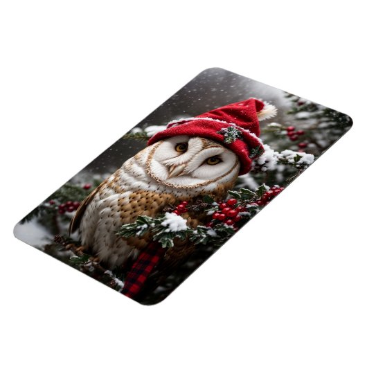 Een kerstuil magneet (Linkerzijde)