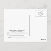 Een kerstuitnodiging van Donald en Melania Briefkaart (Achterkant)