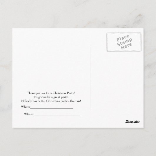 Een kerstuitnodiging van Donald en Melania Briefkaart (Achterkant)