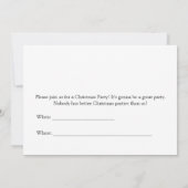 Een kerstuitnodiging van Donald en Melania Kaart (Achterkant)