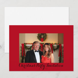 Een kerstuitnodiging van Donald en Melania Kaart