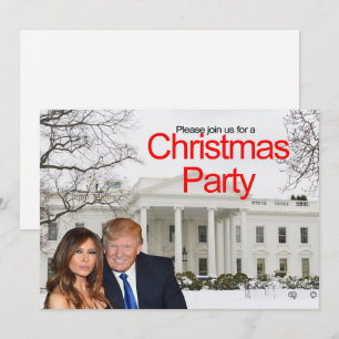 Een kerstuitnodiging van Donald en Melania Kaart