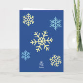 Een Kerstvakantie met Sneeuwman Kaart (Achterkant)