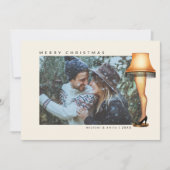 Een kerstverhaal beenlamp | Foto Feestdagenkaart (Voorkant)