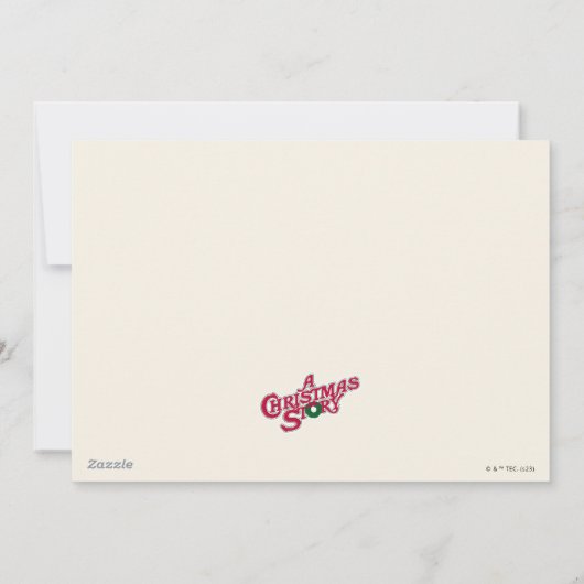 Een kerstverhaal beenlamp | Foto Feestdagenkaart (Achterkant)