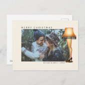 Een kerstverhaal beenlamp | Foto Feestdagenkaart (Voorkant / Achterkant)