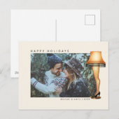 Een kerstverhaal beenlamp | Foto Feestdagenkaart (Voorkant / Achterkant)