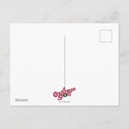 Een kerstverhaal beenlamp | Foto Feestdagenkaart (Achterkant)