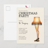 Een kerstverhaal beenlamp | Kerstfeest Feestdagenkaart (Voorkant / Achterkant)