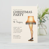 Een kerstverhaal beenlamp | Kerstfeest Feestdagenkaart (Staand voorkant)