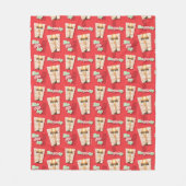 Een kerstverhaal | Beenlamppatroon Fleece Deken (Voorkant)